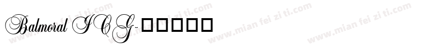 Balmoral ICG字体转换